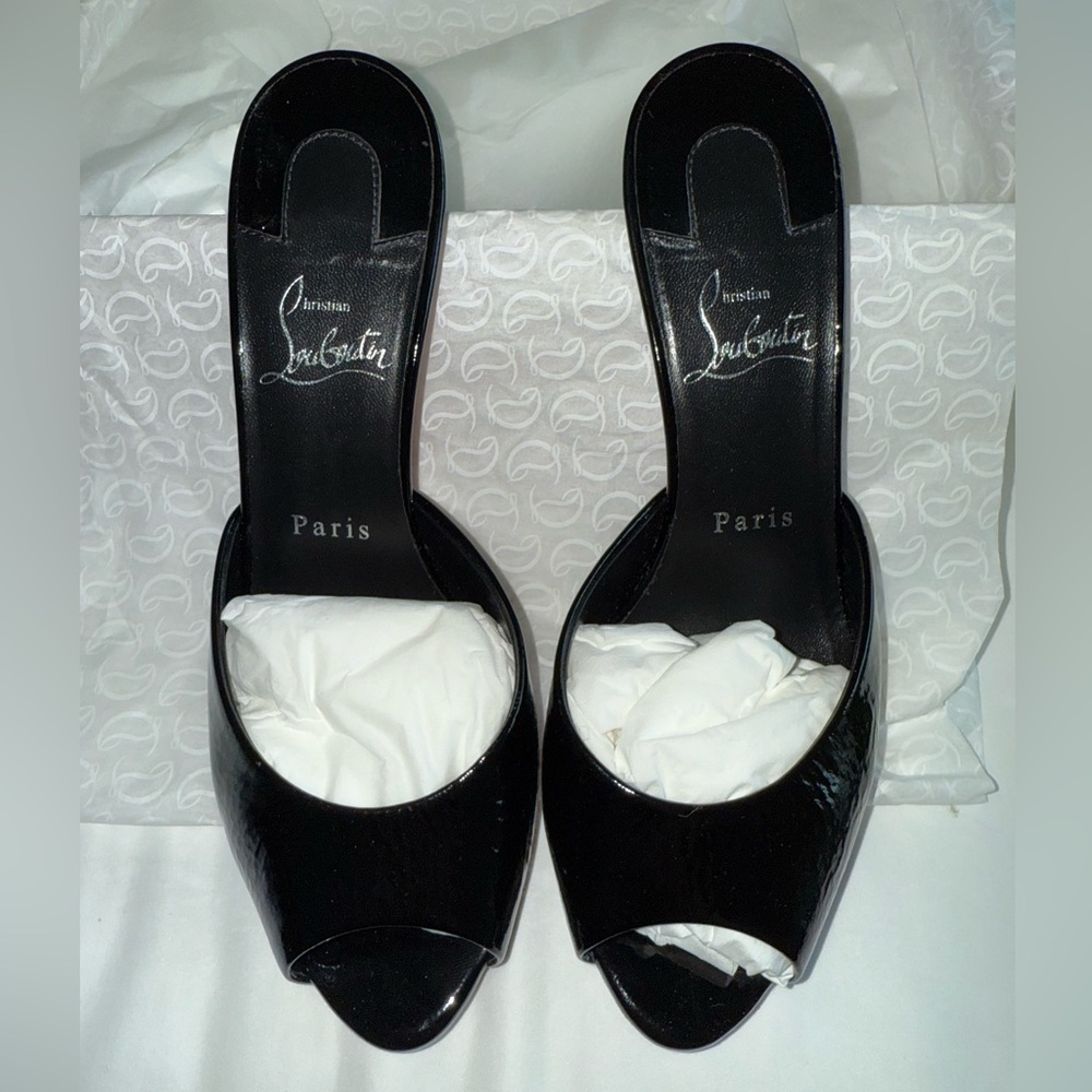 Christian Louboutin Me Dolly Peep Toe Slide Sandal - Picture 8 of 14